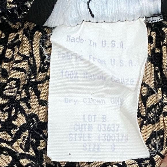 Vintage Carole Little Petites gauze printed midi skirt - Picture 6 of 7